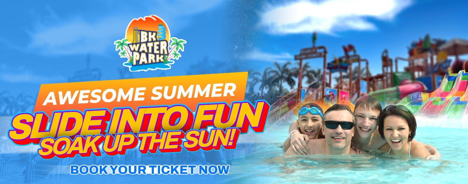 Waterpark Summer Banner